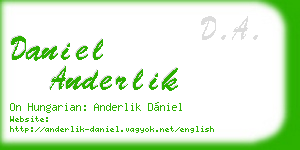 daniel anderlik business card